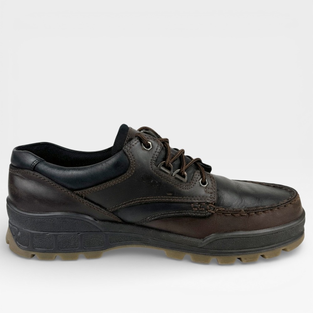 ECCO Track II‎ Low Gore-Tex Leather Hiking Shoes Outdoor Brown Black Mens 13/46